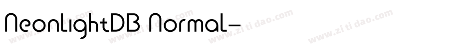 NeonlightDB Normal字体转换